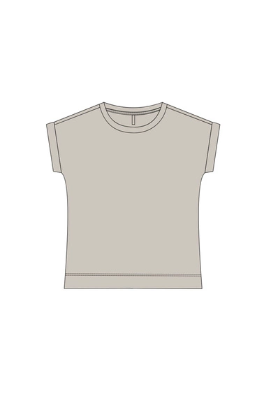 WOMEN'S TSHIRT L-TS-5031 D.BROWN-set