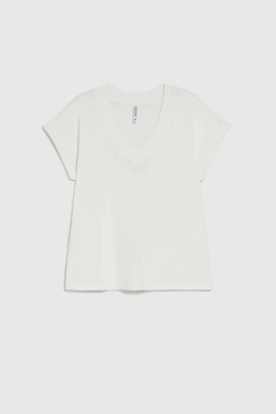 WOMEN'S TSHIRT L-TS-4969 OFF WHITE