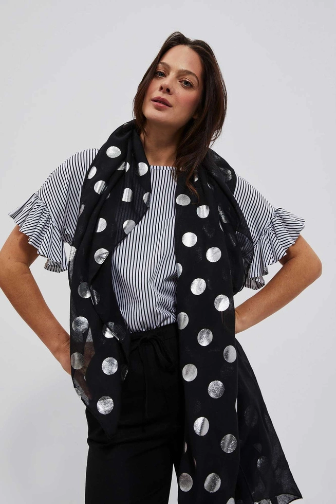 LADIES SCARF L-SZ-4005 BLACK