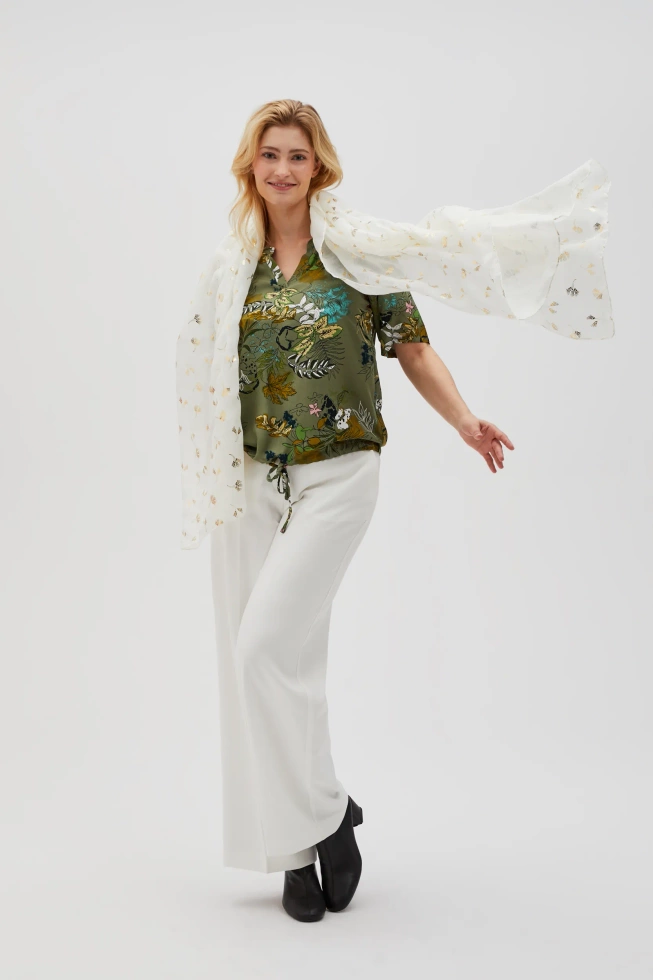 WOMEN'S SCARF L-SZ-4600 OFF WHITE