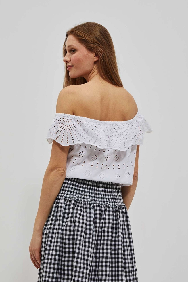 LADIES SHIRT L-KO-4035 WHITE