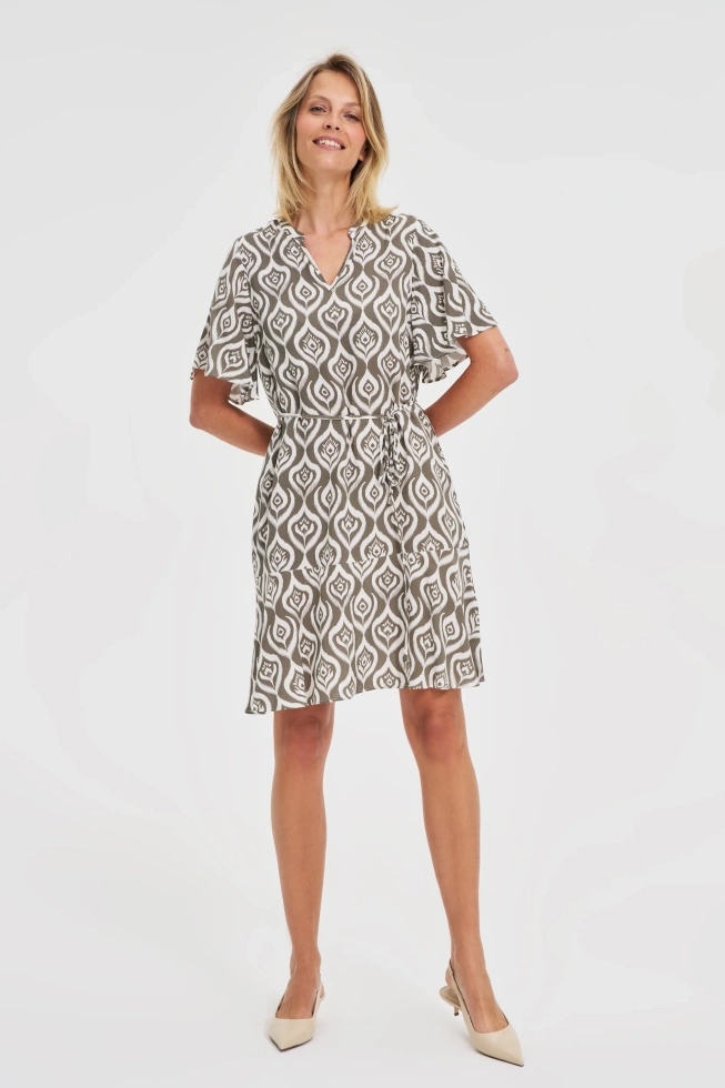 WOMEN'S DRESS L-SU-4648 OLIVE-set