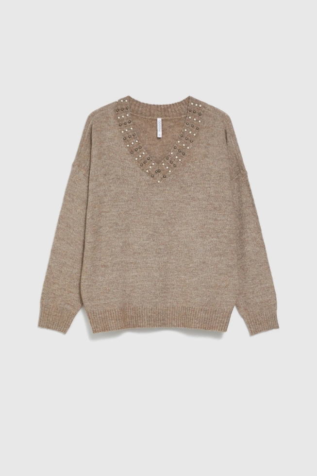 WOMEN'S SWEATER Z-SW-4871 COFFEE