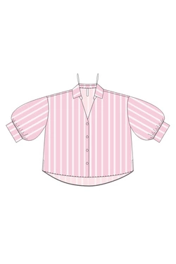 KOSZULA DAMSKA L-KO-4927 L.PINK-pakiet