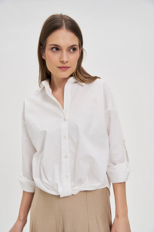 WOMEN'S SHIRT L-KO-4664 WHITE