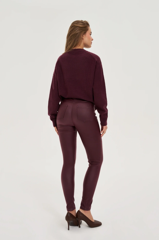 SPODNIE DAMSKIE Z-SP-4803 BURGUNDY