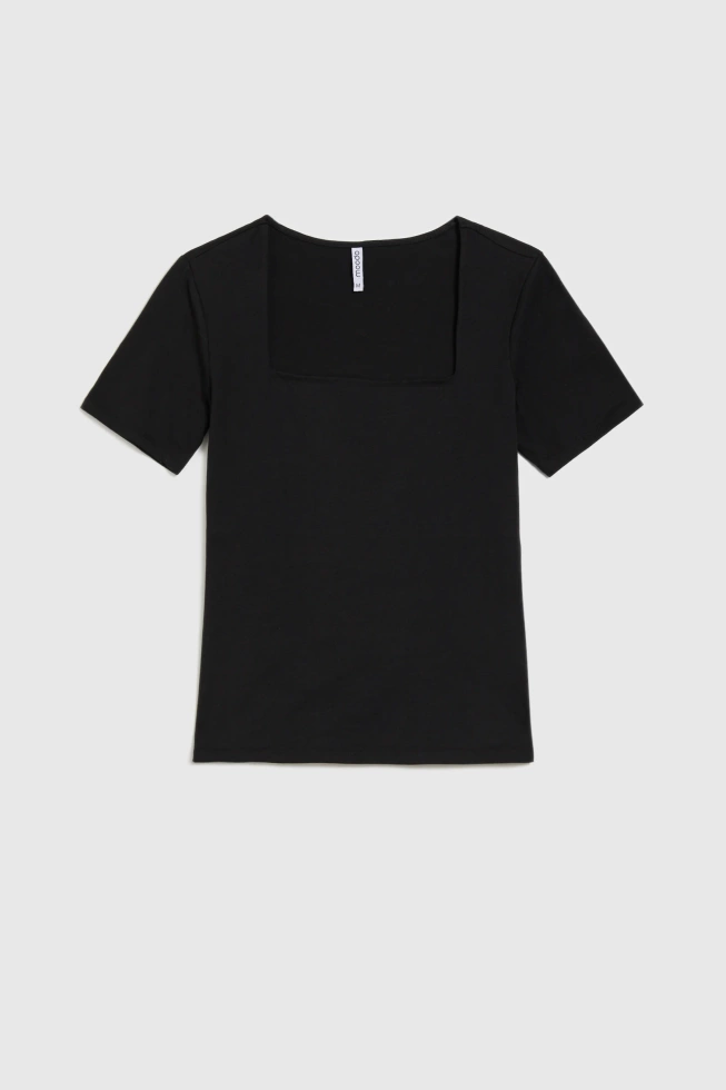 WOMEN'S TSHIRT L-TS-4652 BLACK