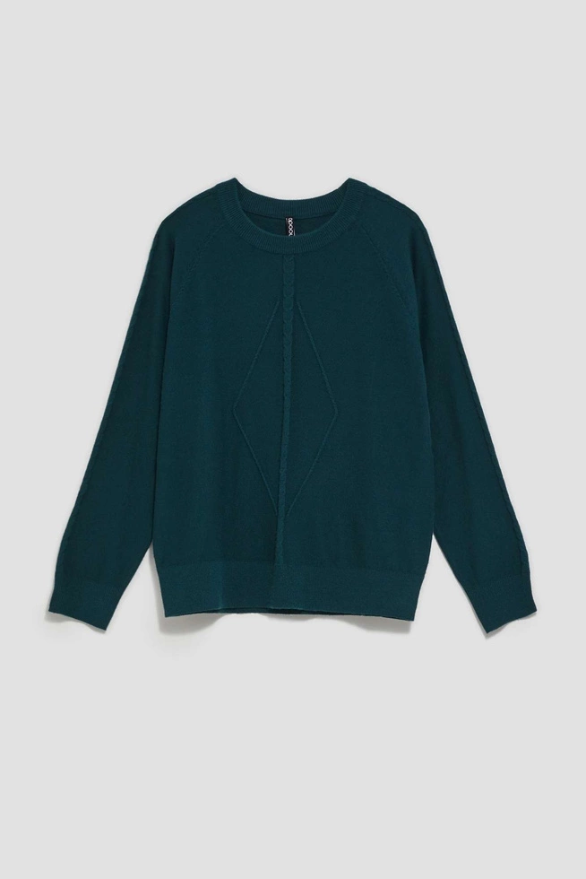 SWETER Z-SW-3954 D.GREEN