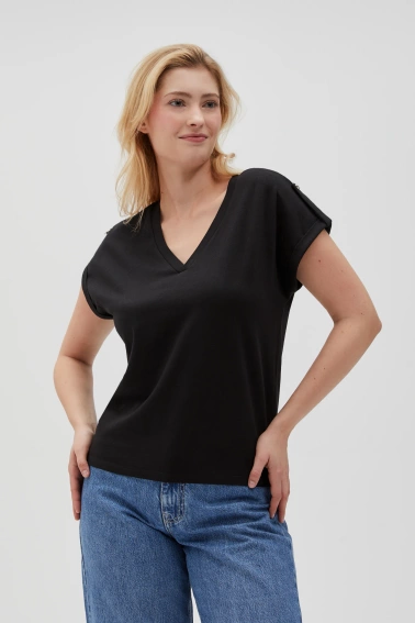 WOMEN'S TSHIRT L-TS-4621 BLACK