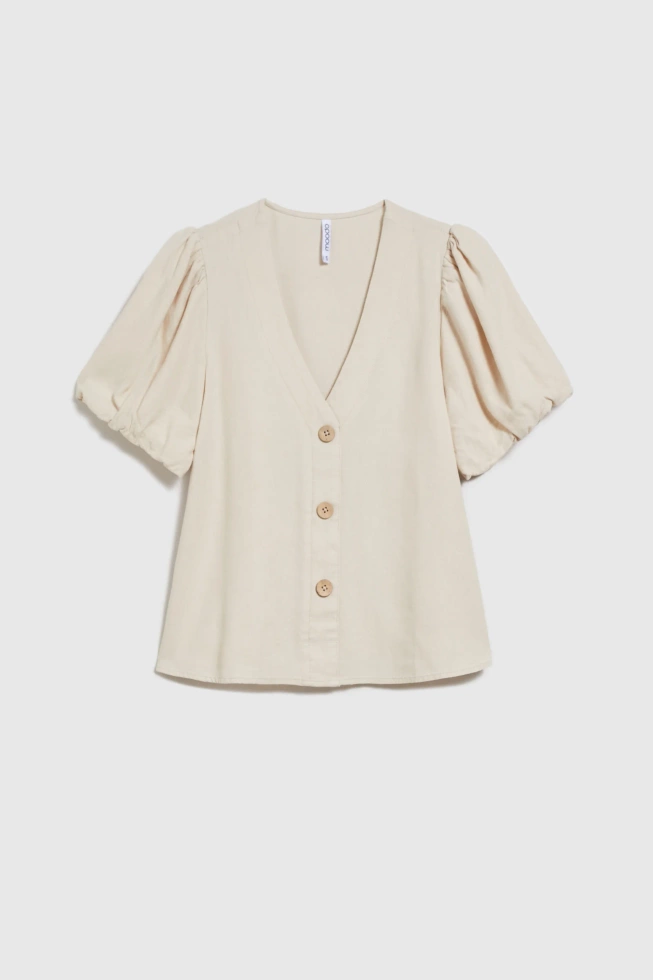 WOMEN'S SHIRT L-KO-4648 L.BEIGE