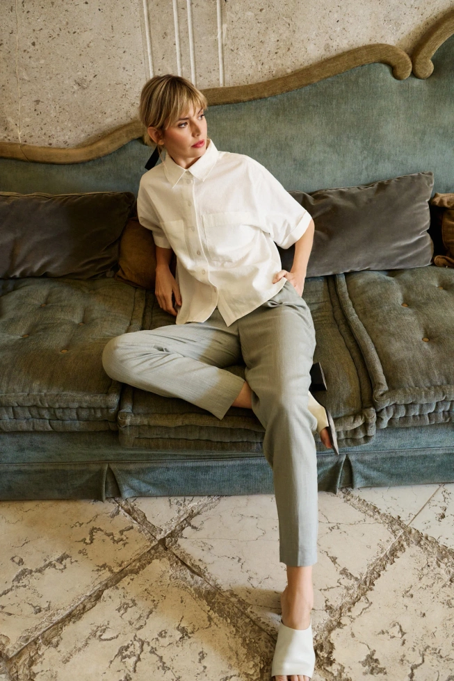 WOMEN'S SHIRT L-KO-4656 WHITE