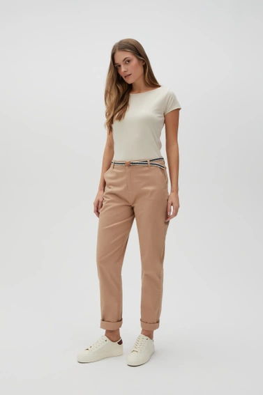 WOMEN'S PANTS L-SP-4600 L.BROWN