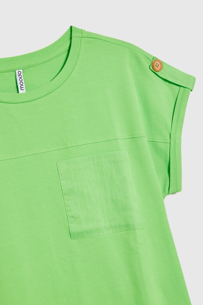 KOSZULKA DAMSKA L-TS-4706 L.GREEN