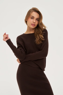 WOMEN'S SWEATER Z-SW-4801 BROWN