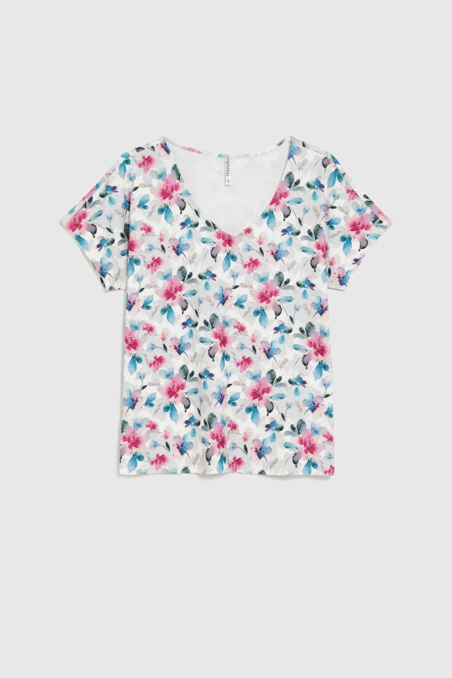 WOMEN'S TSHIRT L-TS-4938 L.BLUE-set