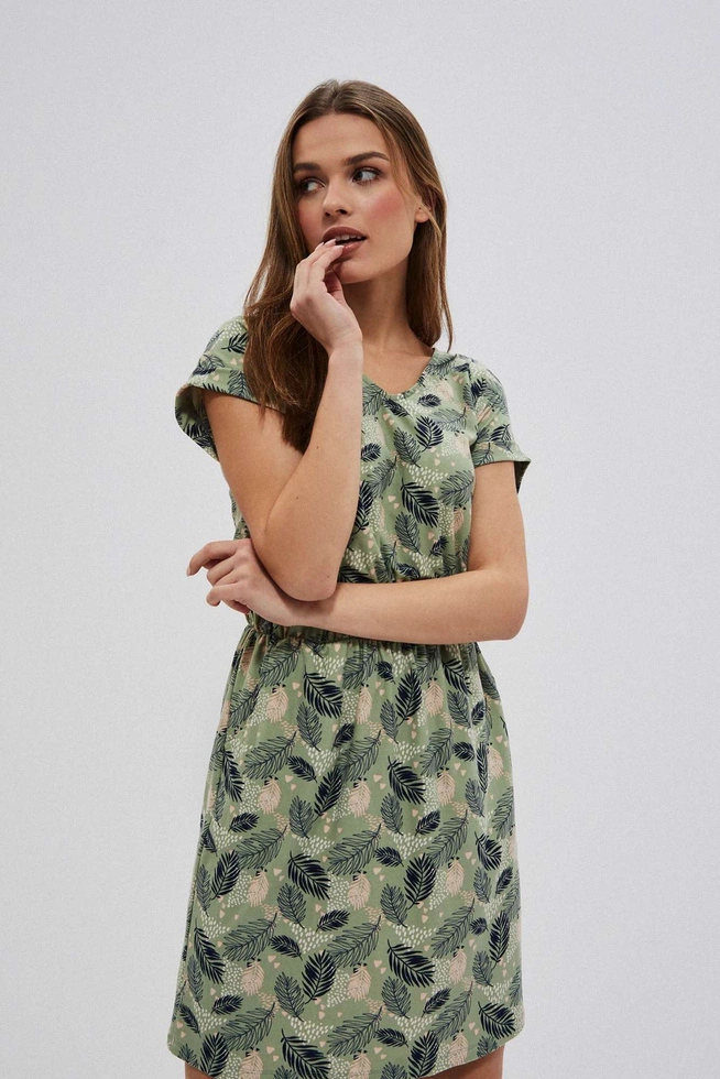 Dress with a floral print