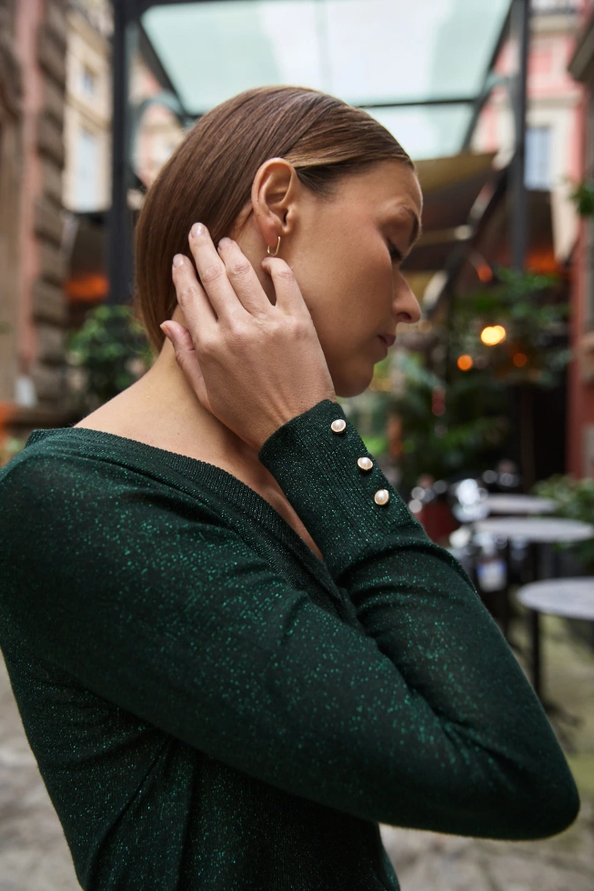 WOMEN'S SWEATER Z-SW-4880 D.GREEN