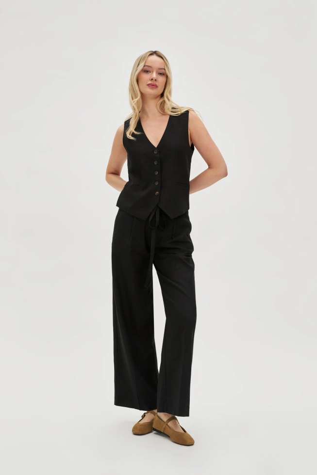 SPODNIE DAMSKIE L-SP-4640 BLACK-pakiet