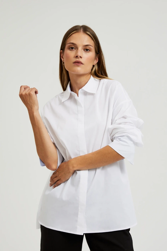 WOMEN'S SHIRT L-KO-4602 WHITE