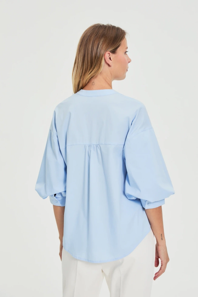 WOMEN'S SHIRT L-KO-4908 L.BLUE