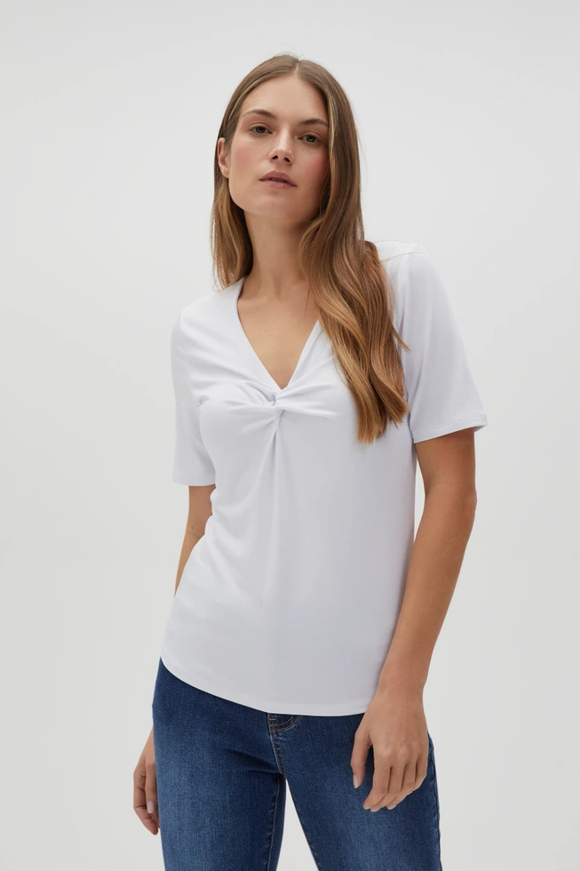 WOMEN'S TSHIRT L-TS-4605 WHITE