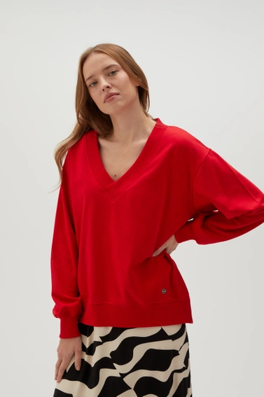 BLUZA DAMSKA L-BL-4608 RED