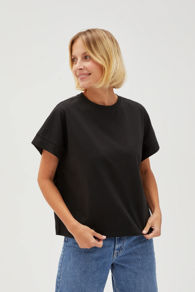 WOMEN'S TSHIRT L-TS-4603 BLACK