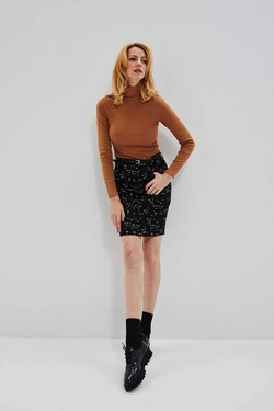 Pencil skirt with a print