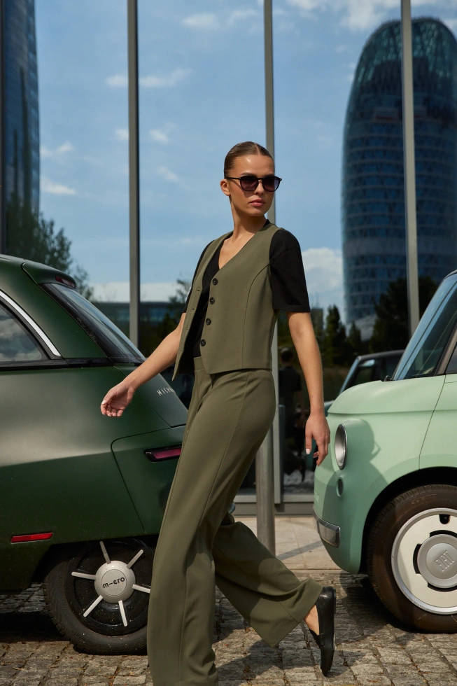 MARYNARKA DAMSKA L-KA-4900 D.OLIVE