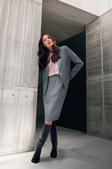 SPÓDNICA DAMSKA Z-SC-4503 GREY