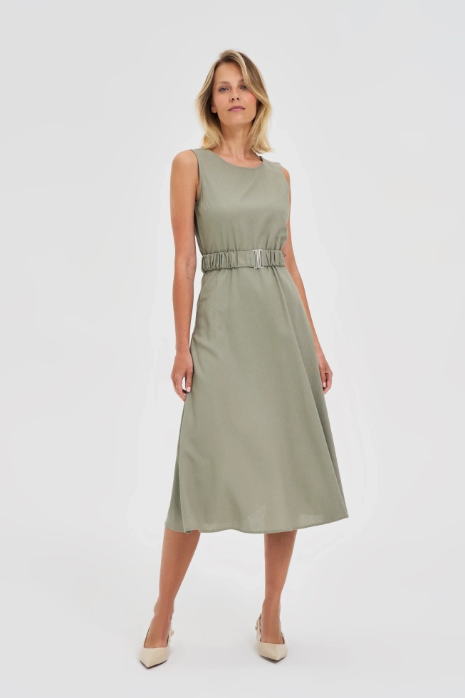 SUKIENKA DAMSKA L-SU-4665 OLIVE