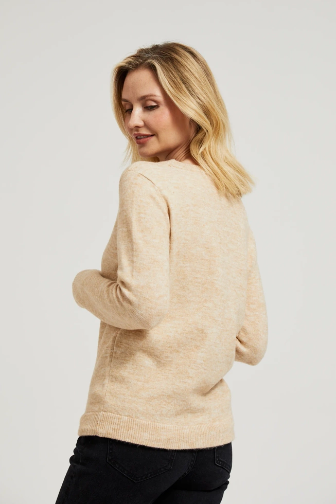 WOMEN'S SWEATER Z-SW-4510 BEIGE MEL