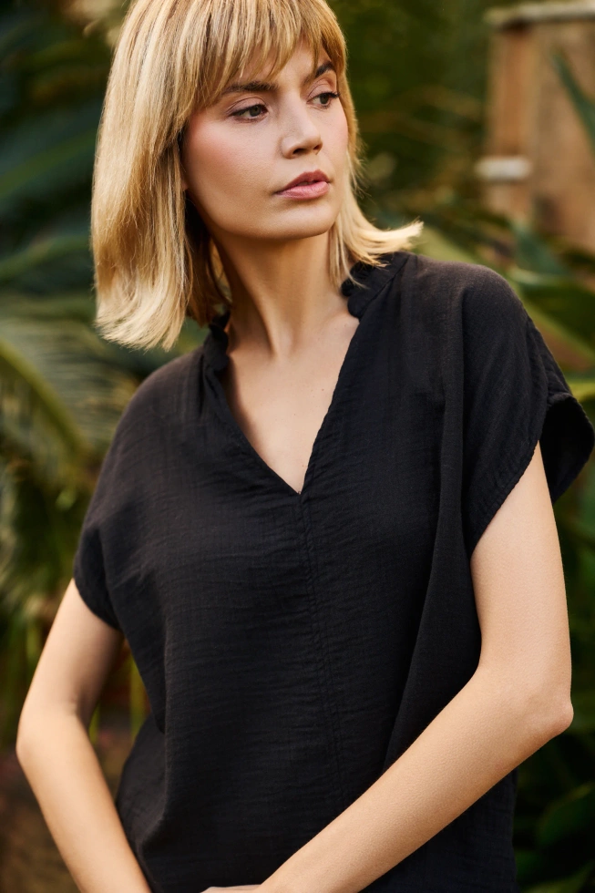 KOSZULA DAMSKA L-KO-4637 BLACK