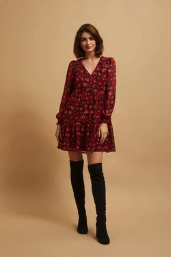 SUKIENKA DAMSKA Z-SU-4215 BROWN