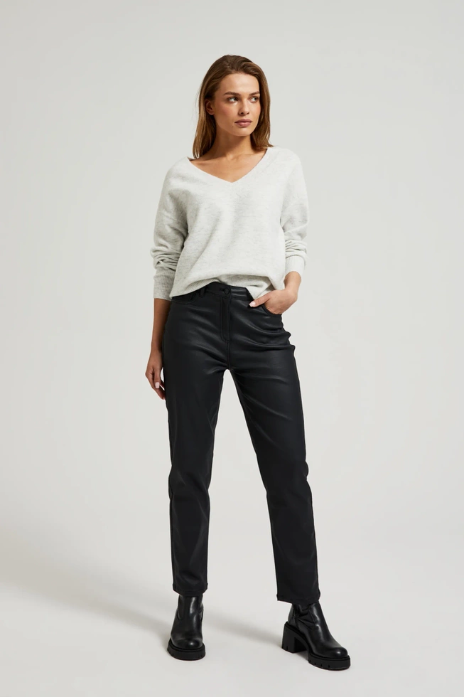 WOMEN'S SWEATER Z-SW-4513 OFF WHITE MEL