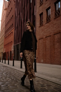 WOMEN'S SKIRT Z-SC-4808 BROWN-set