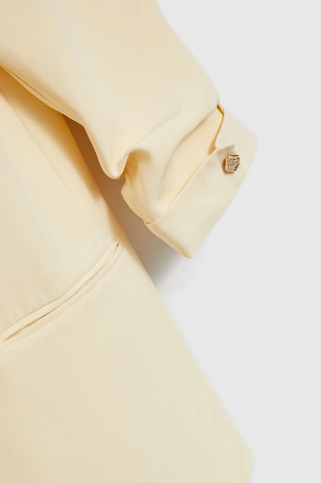 WOMEN'S BLAZER L-MR-4923 L.YELLOW