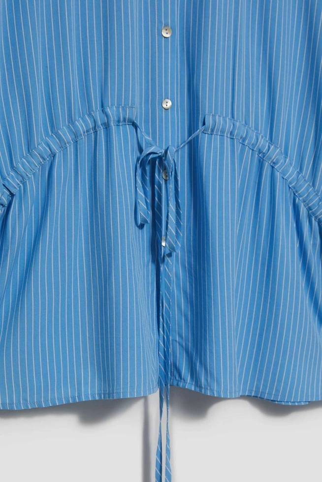 LADIES SHIRT L-KO-4014 L.BLUE