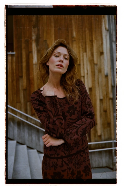 WOMEN'S SWEATER Z-SW-4850 BROWN-set