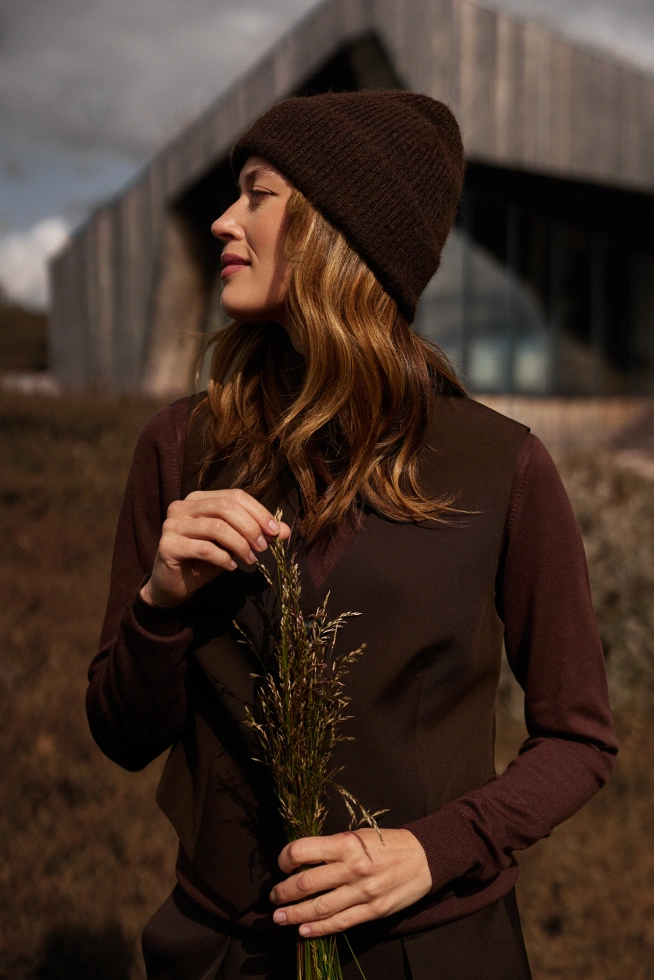 CZAPKA DAMSKA Z-CZ-4802 BROWN-pakiet