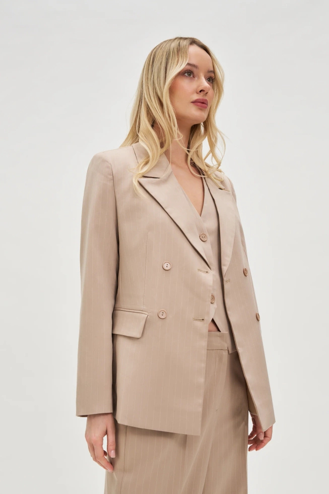 MARYNARKA DAMSKA L-MR-4613 L.BEIGE