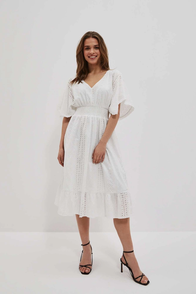 LADIES DRESS L-SU-4053 WHITE