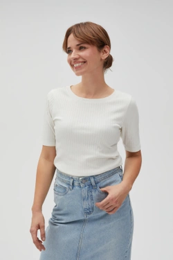 WOMEN'S TSHIRT L-TS-4602 OFF WHITE