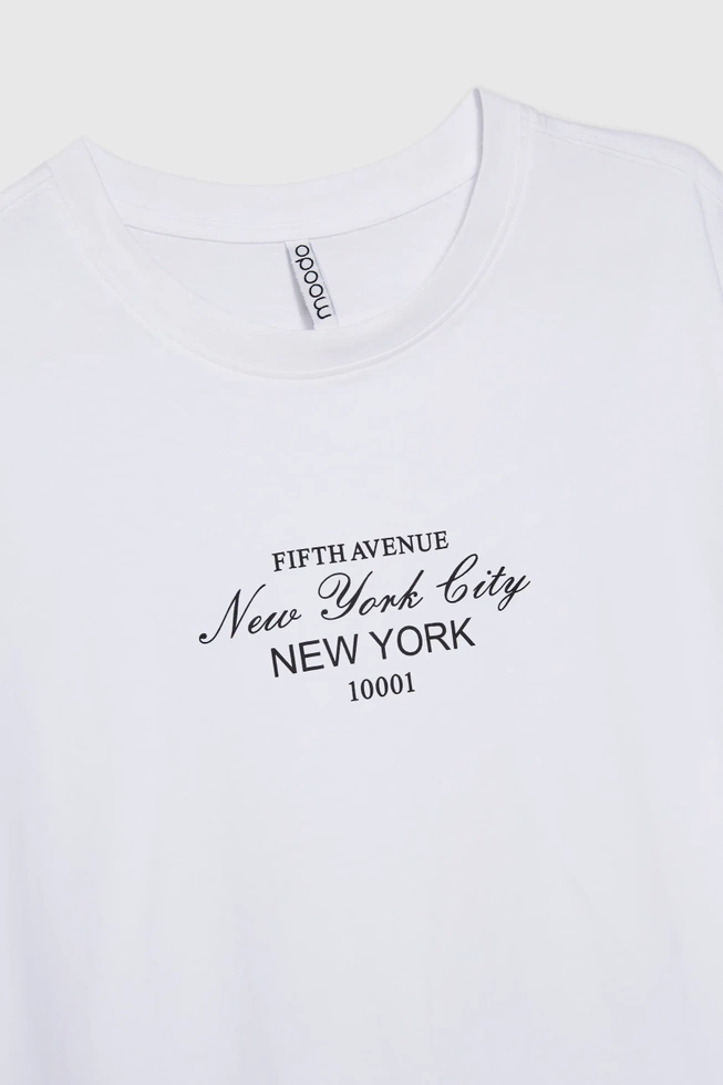WOMEN'S TSHIRT L-TS-4645 WHITE