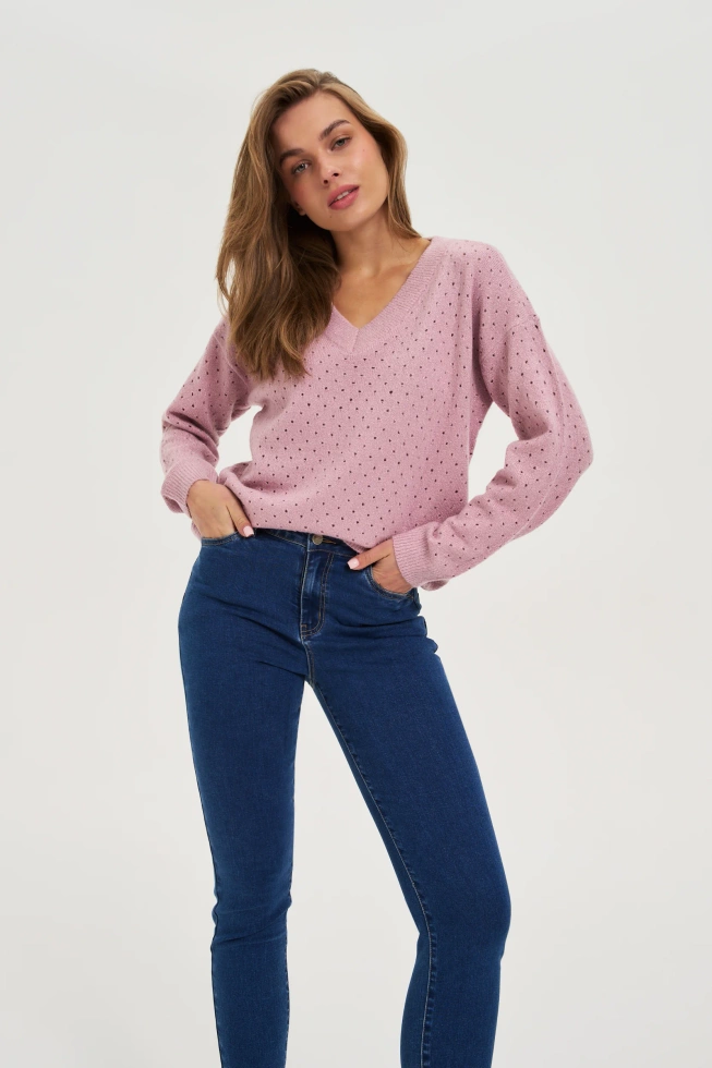 SWETER DAMSKI Z-SW-4800 L.PINK-pakiet