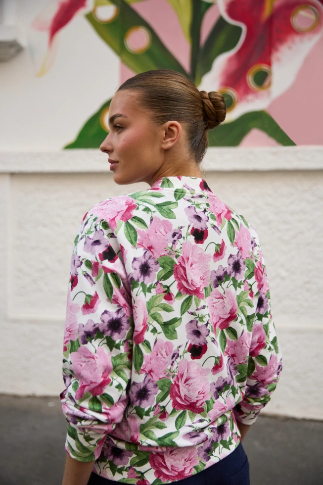 WOMEN'S SWEATSHIRT L-BL-4905 WHITE