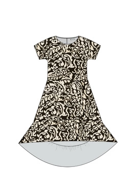 WOMEN'S DRESS L-SU-4946 D.BROWN-set