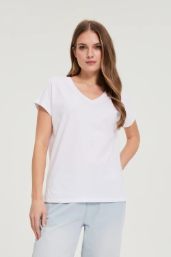 KOSZULKA DAMSKA L-TS-4951 WHITE