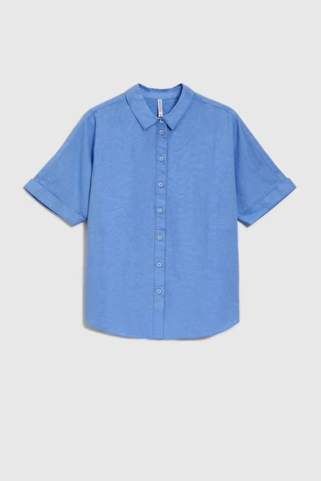WOMEN'S SHIRT L-KO-4643 L.BLUE MEL