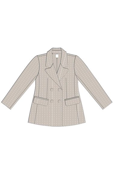 WOMEN'S JACKETS L-MR-4613 L.BEIGE